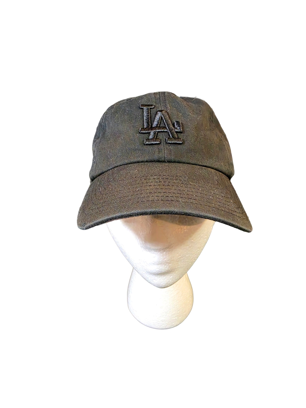 47 Brand Los Angeles Dodgers LA Black Adjustable Strapback Hat Cap MLB OSFA
